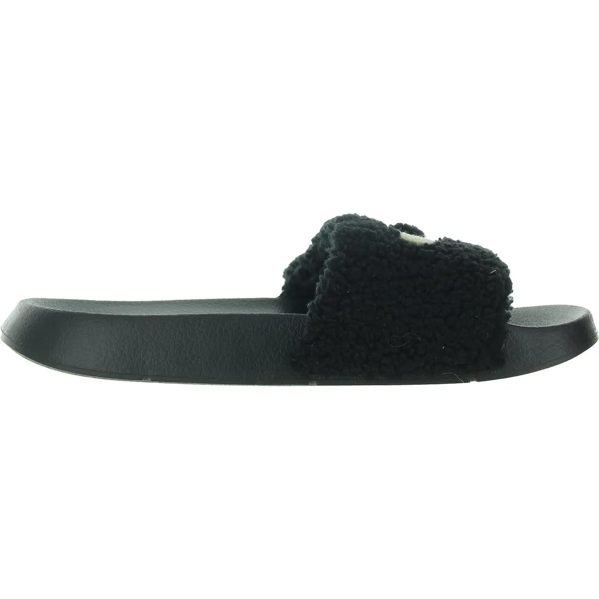 Mens Faux Fur Slide Sandals
