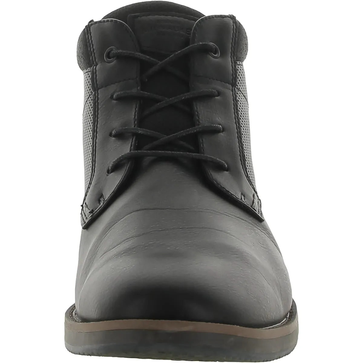 Mens Faux Leather Comfort Insole Ankle Boots