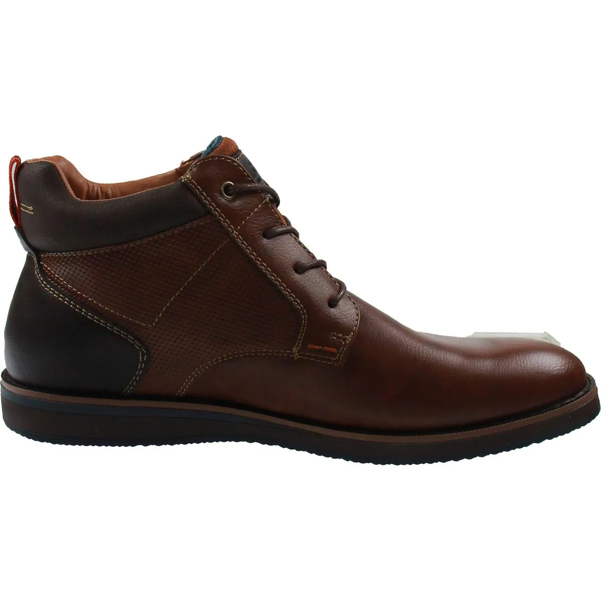 Mens Faux Leather Comfort Insole Ankle Boots