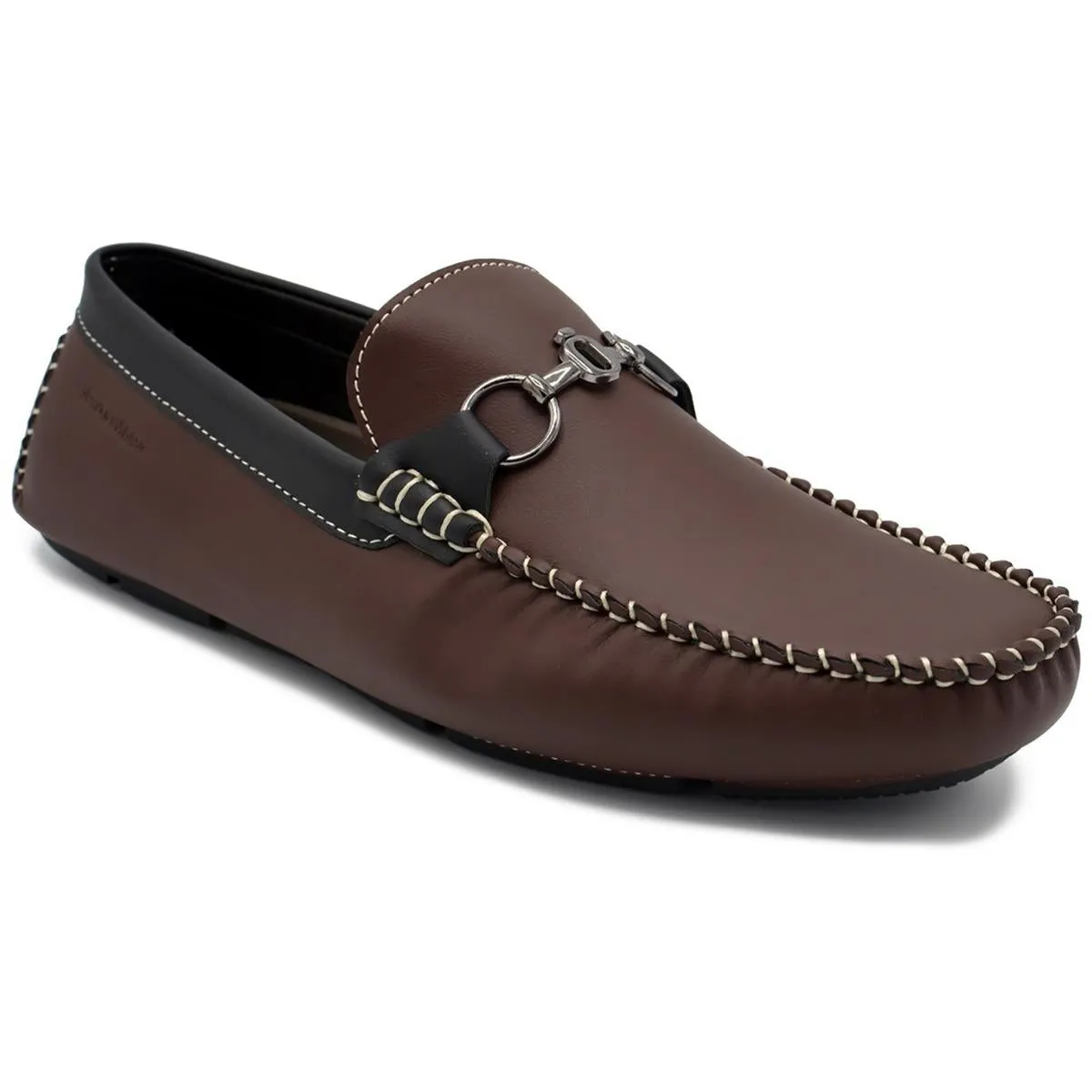 Mens Faux Leather Slip-On Driving Moccasins