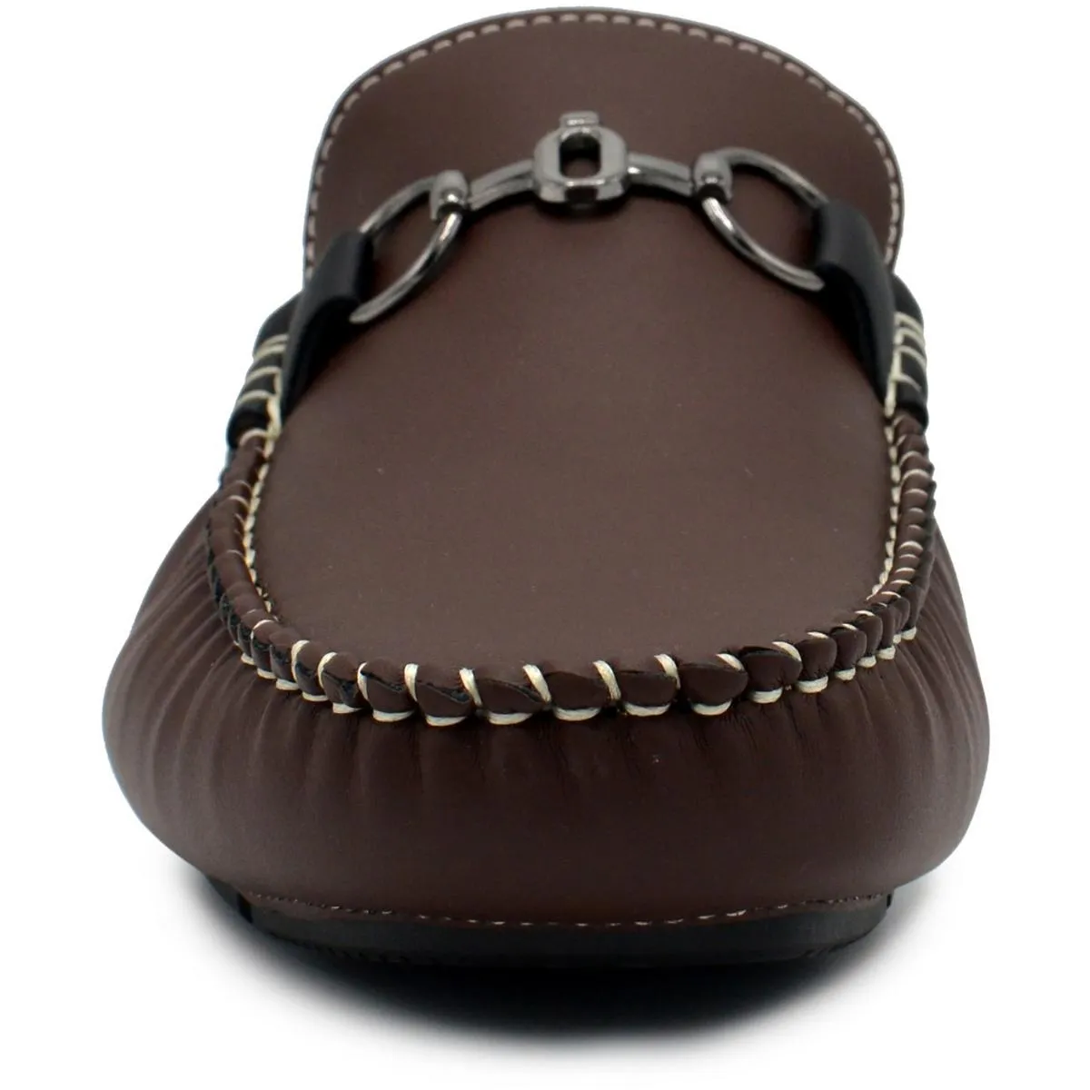 Mens Faux Leather Slip-On Driving Moccasins