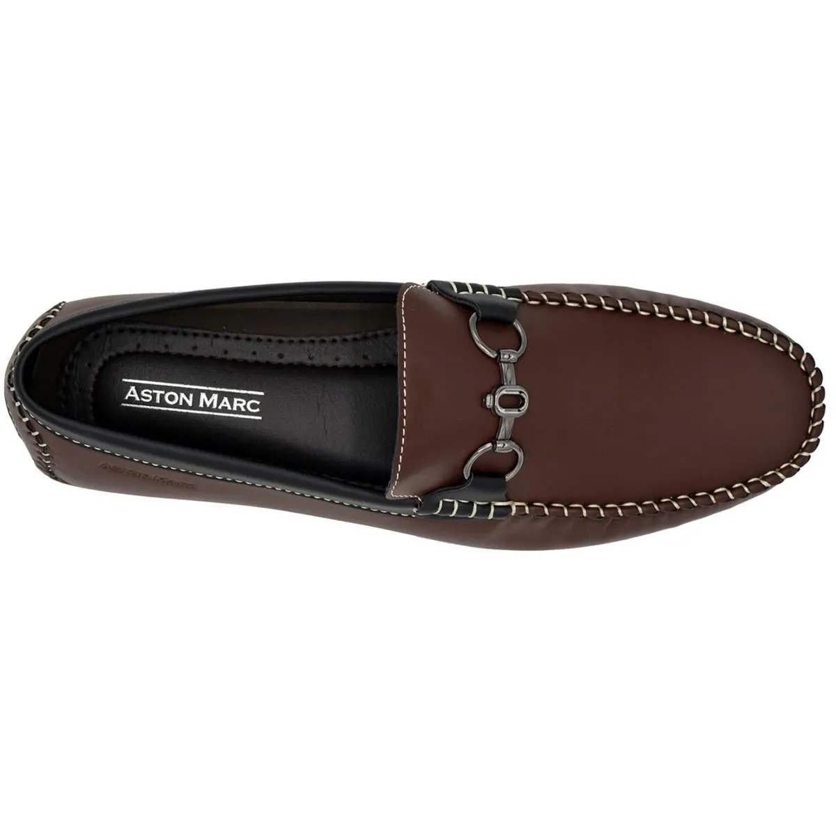 Mens Faux Leather Slip-On Driving Moccasins