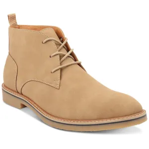 Mens Faux Suede Round Toe Chukka Boots