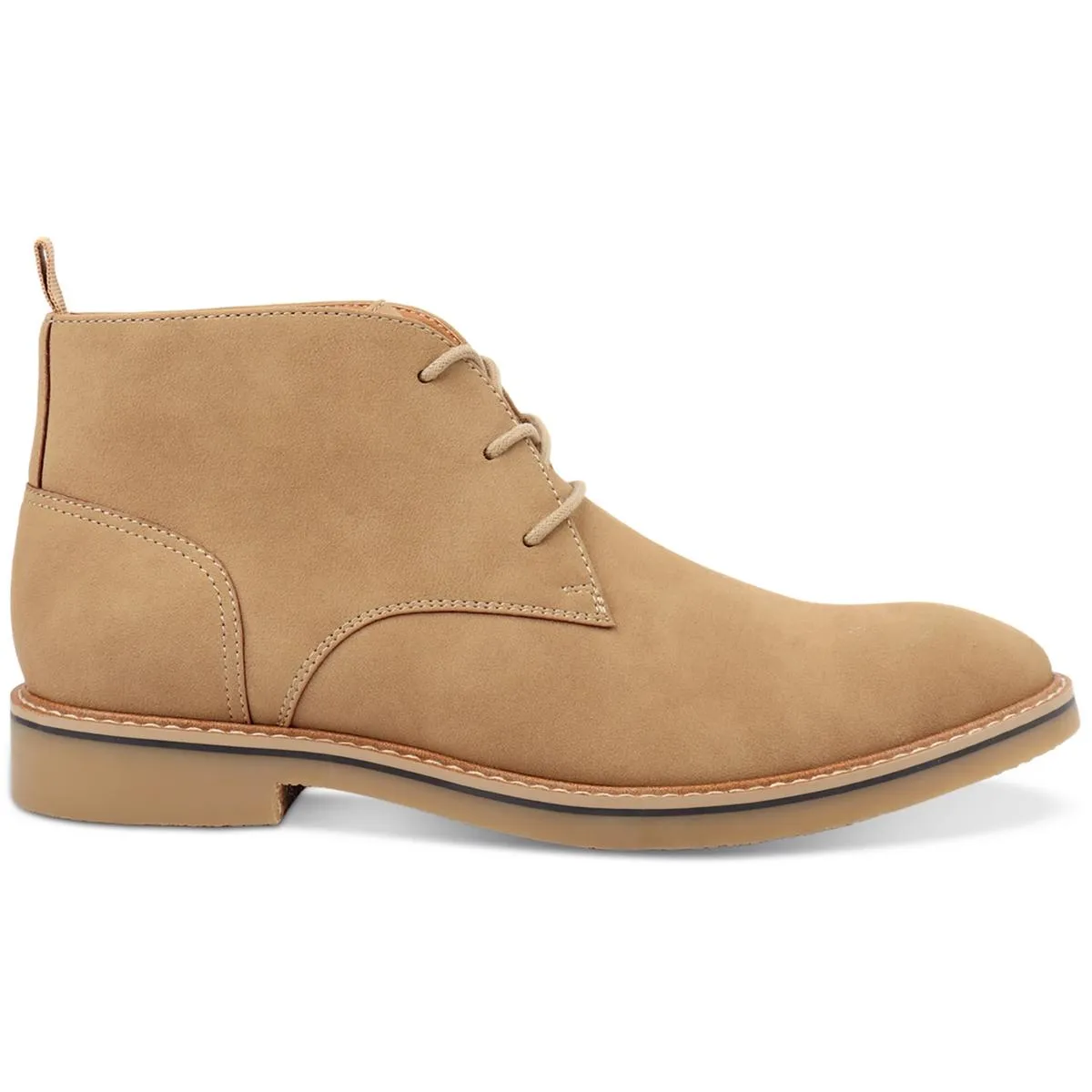 Mens Faux Suede Round Toe Chukka Boots