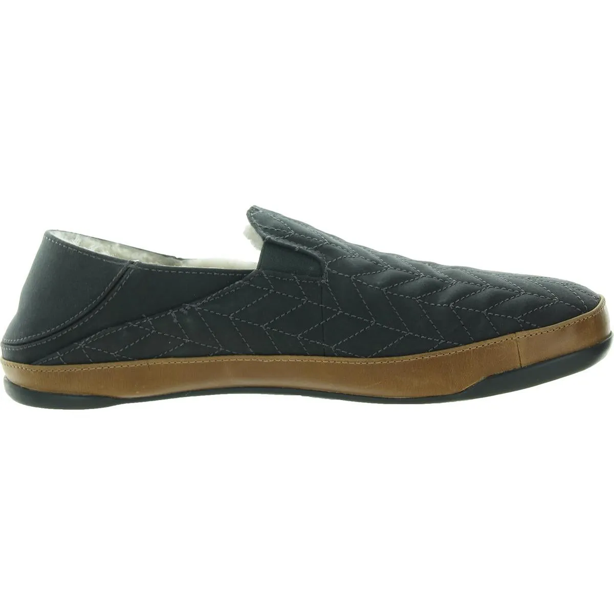 Mens Mixed Media Leather Slip-on Shoes