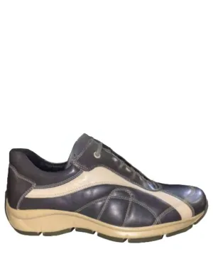 Men's Slip On Walking Shoes In Black/beige