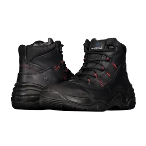 Men��S Steel Toe Work Boots 6�� In Black