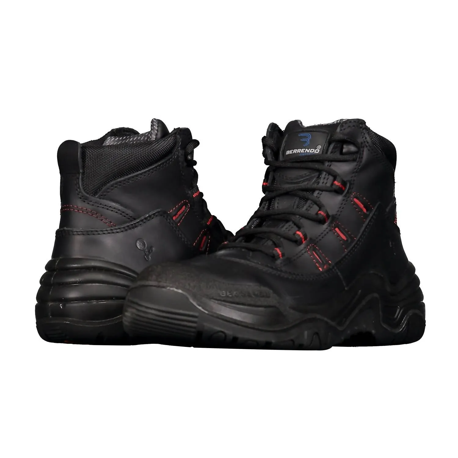 Men��S Steel Toe Work Boots 6�� In Black