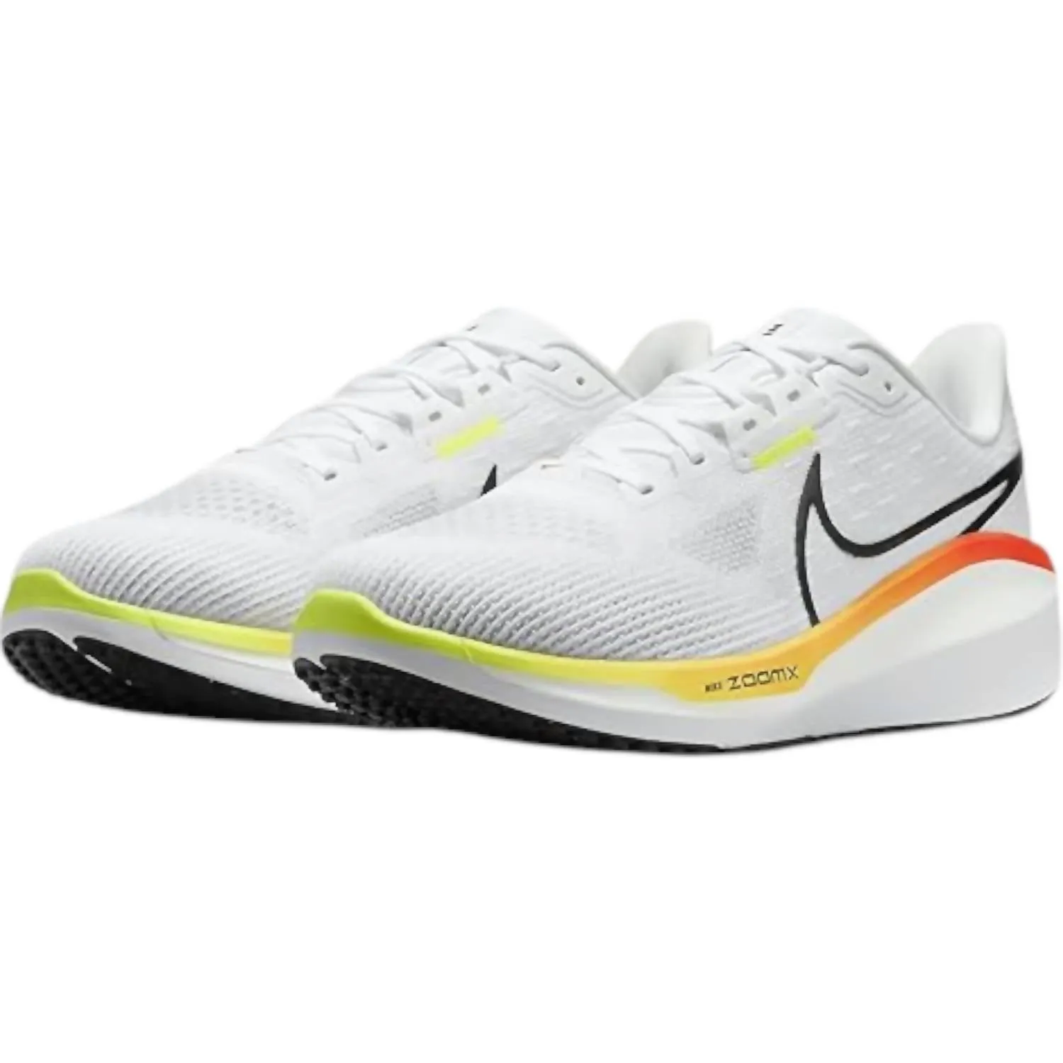 Men's Vomero 17 Sneaker In White/black-Bright Crimson-Volt