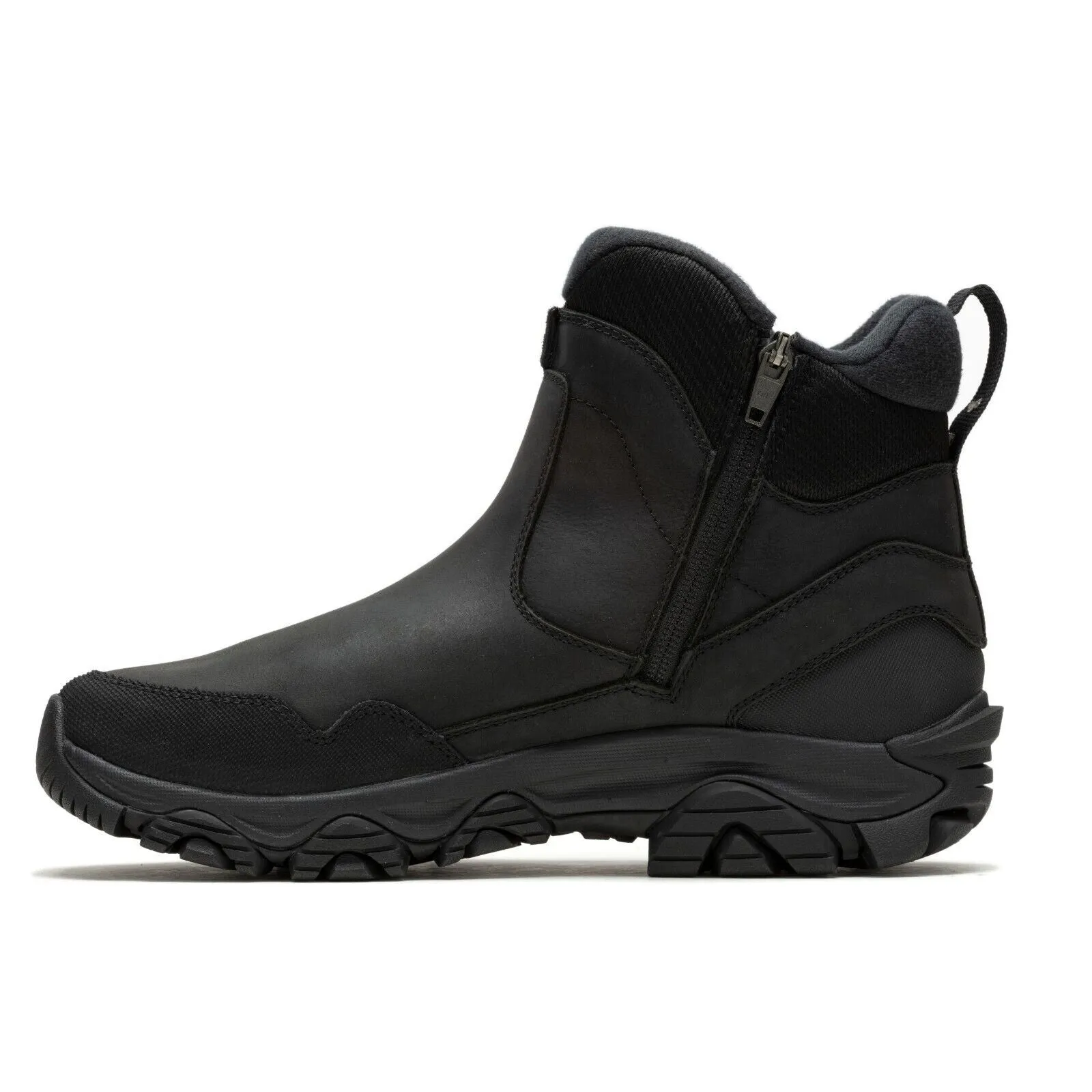 Merrell Coldpack 3 Men's 10.5 Black Waterproof Pull-On Ankle Snow Boots KHD239