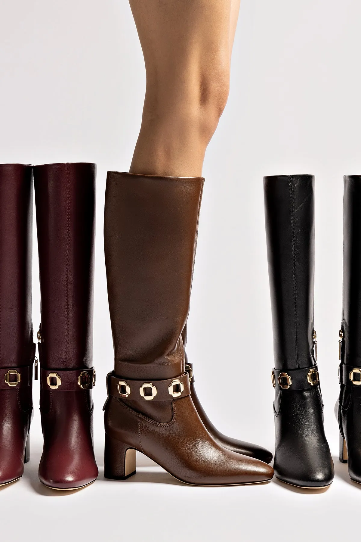 Milan Block Boot In Cognac Leather