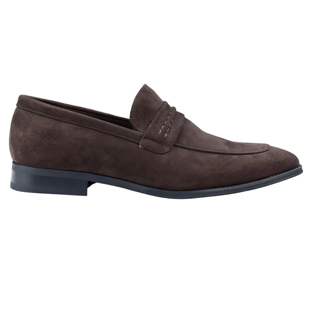 Moccasin Loafers Shoes Leather Lined Slip On Suede Smart Formal Shoe