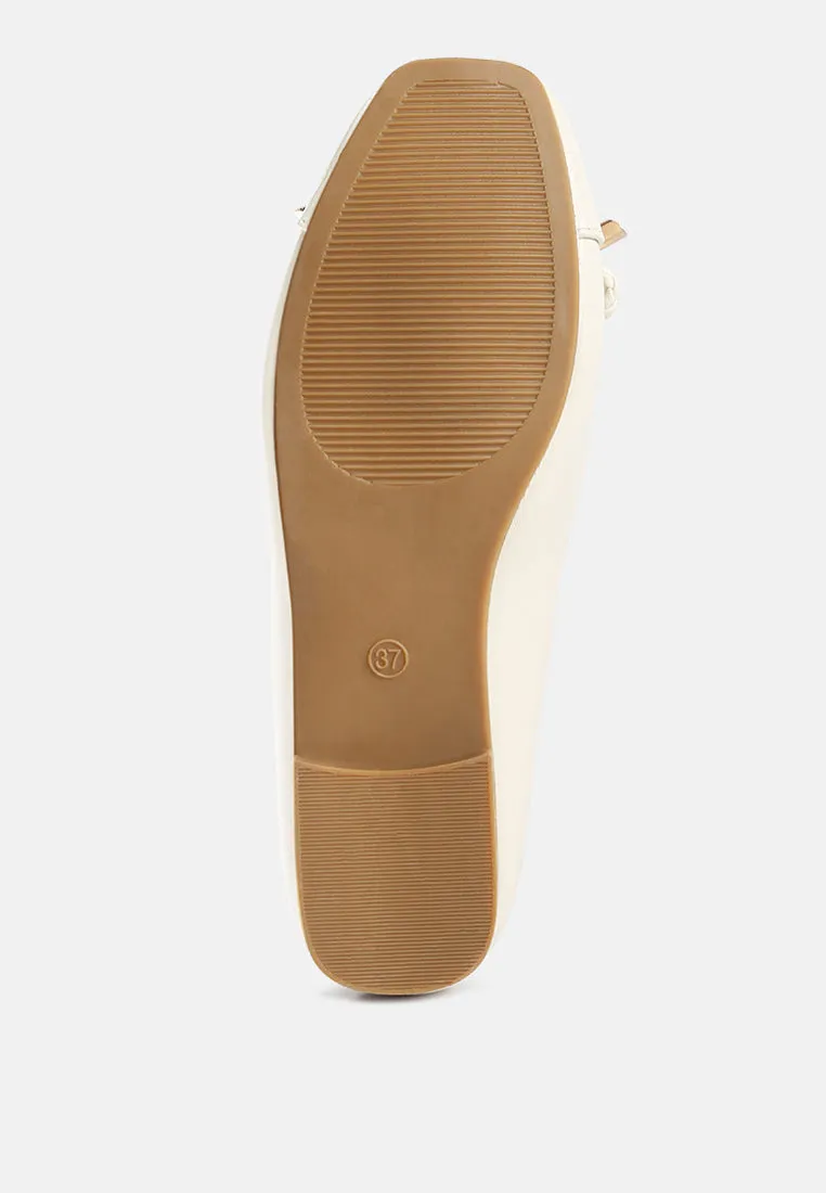 moi metallic embellished flat ballerinas