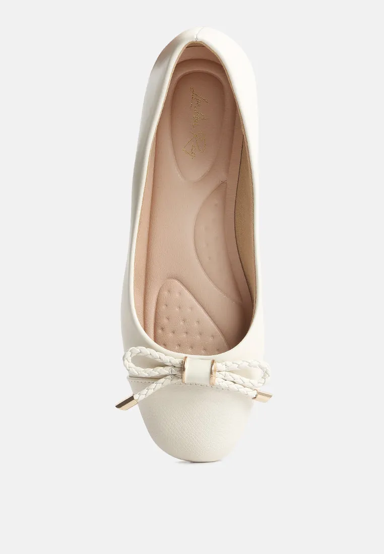 moi metallic embellished flat ballerinas