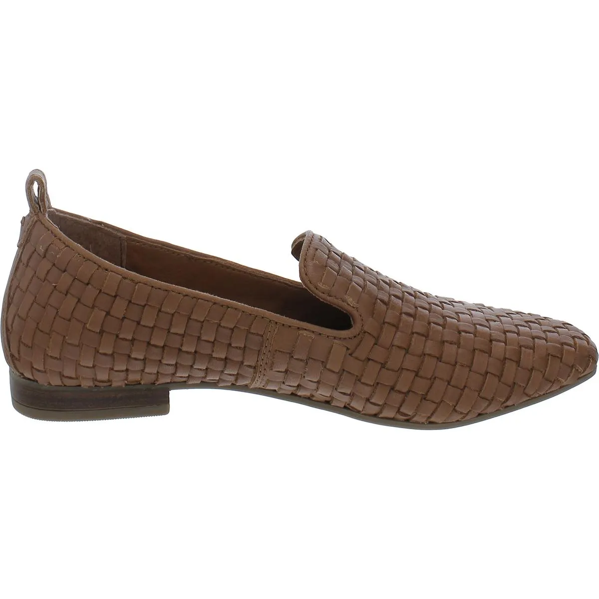 Morgan Womens Leather Woven Loafers