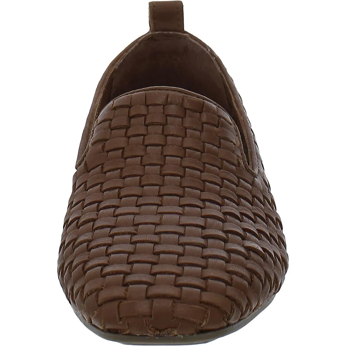 Morgan Womens Leather Woven Loafers