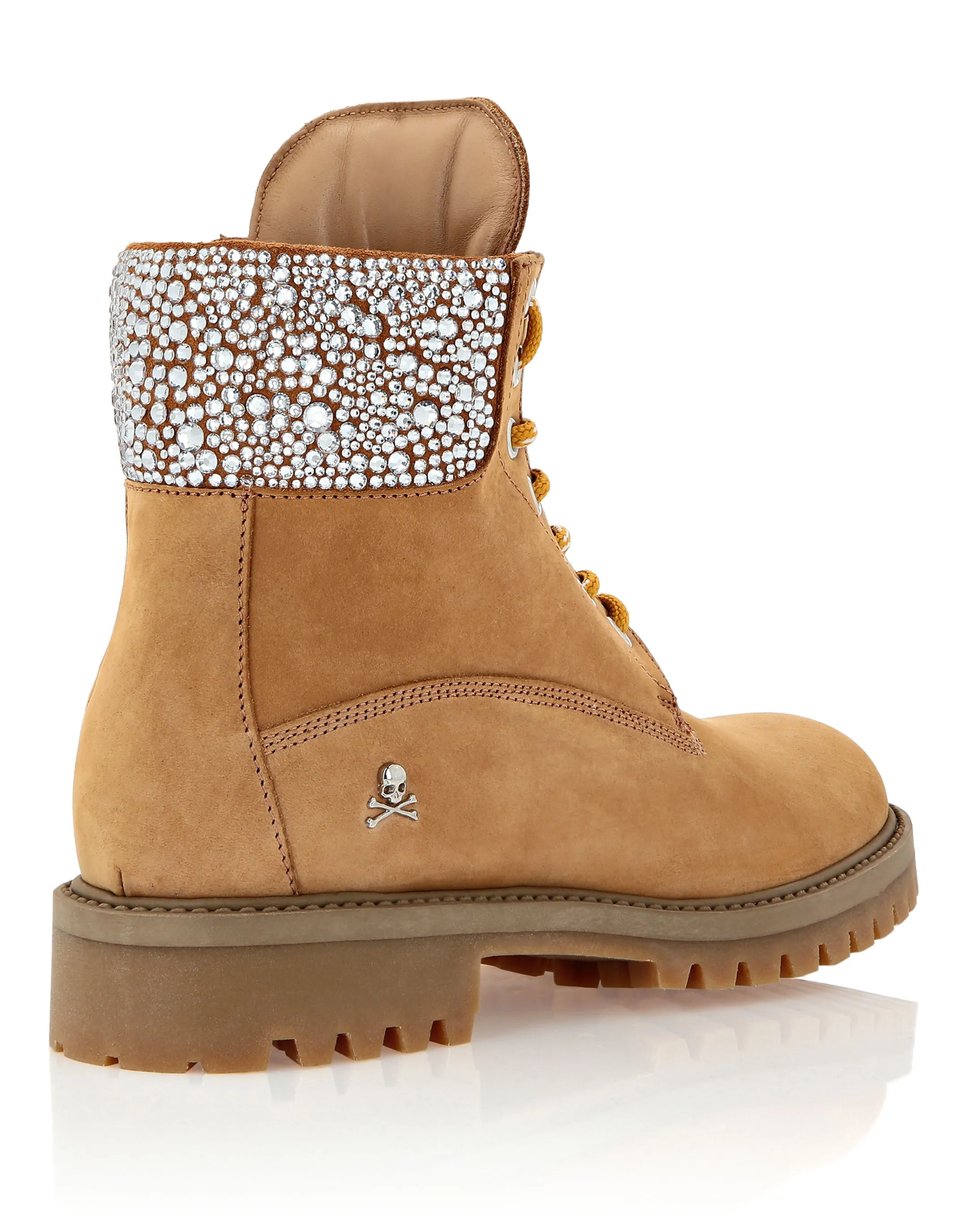Nabuk Boots Low Flat Crystal The Hunter