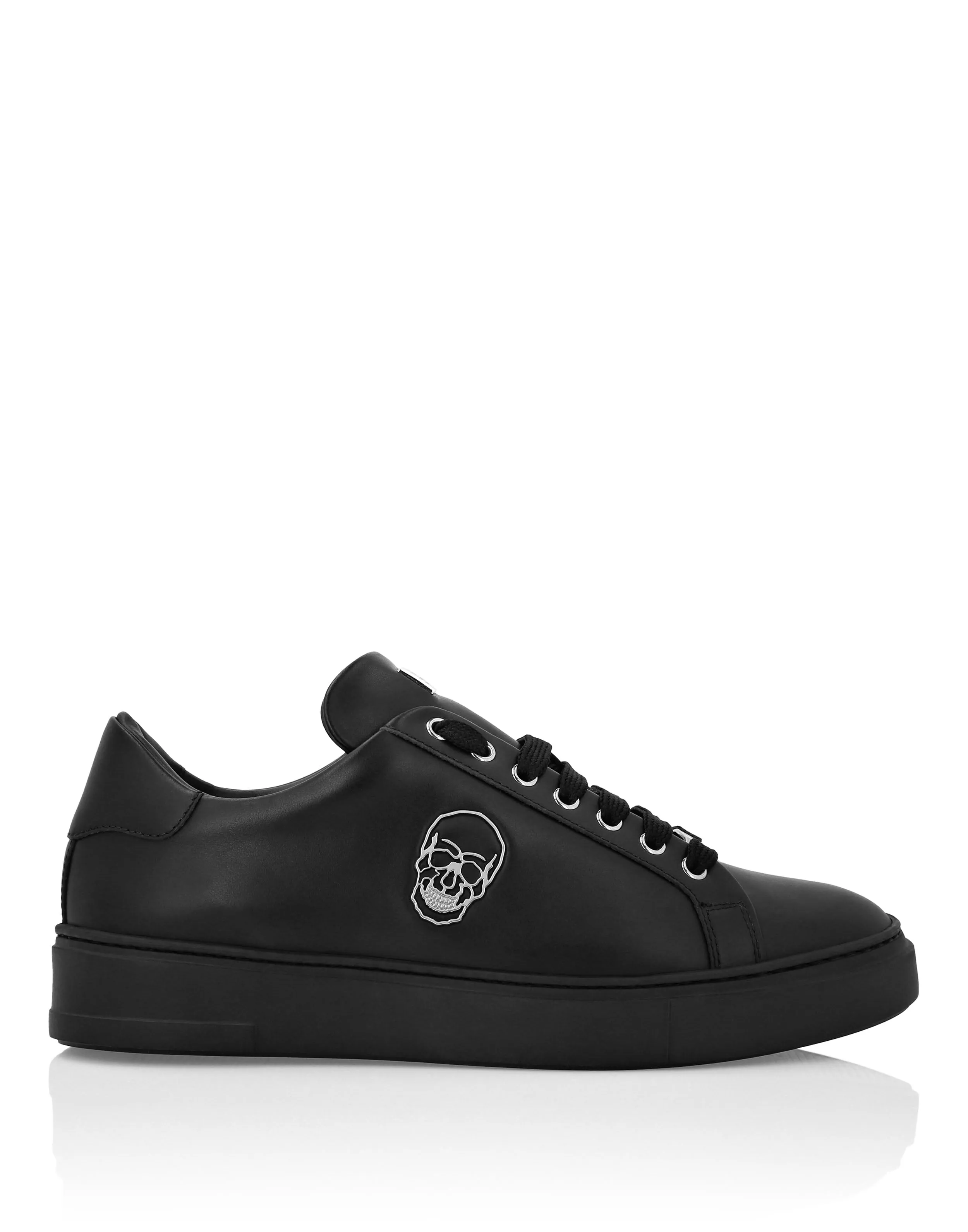 Nappa Leather Lo-Top Sneakers Skull