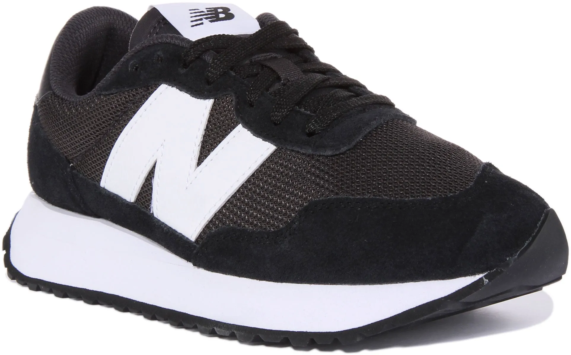 New Balance Ms237 In Black White Shoes New Balance