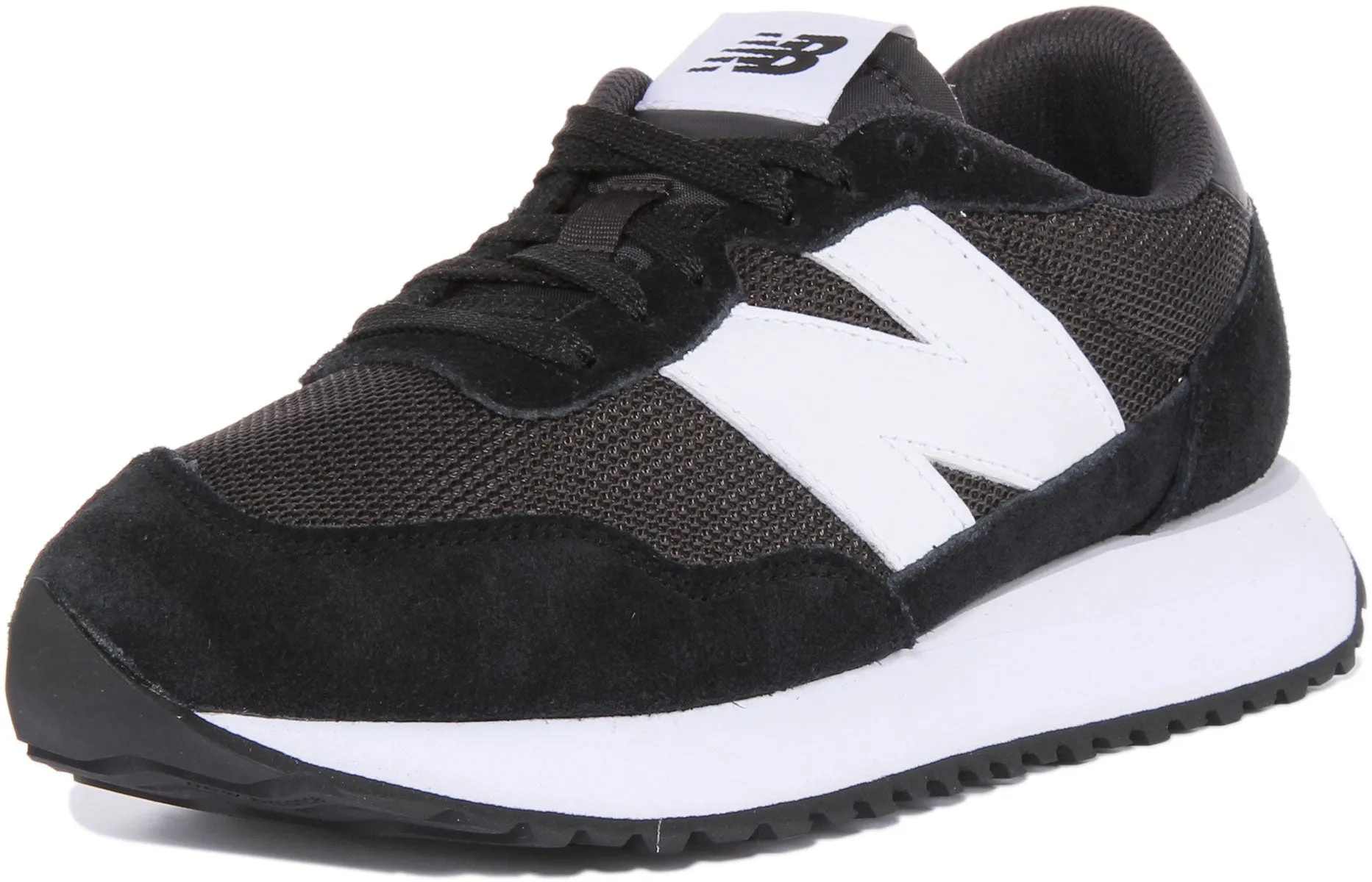 New Balance Ms237 In Black White Shoes New Balance