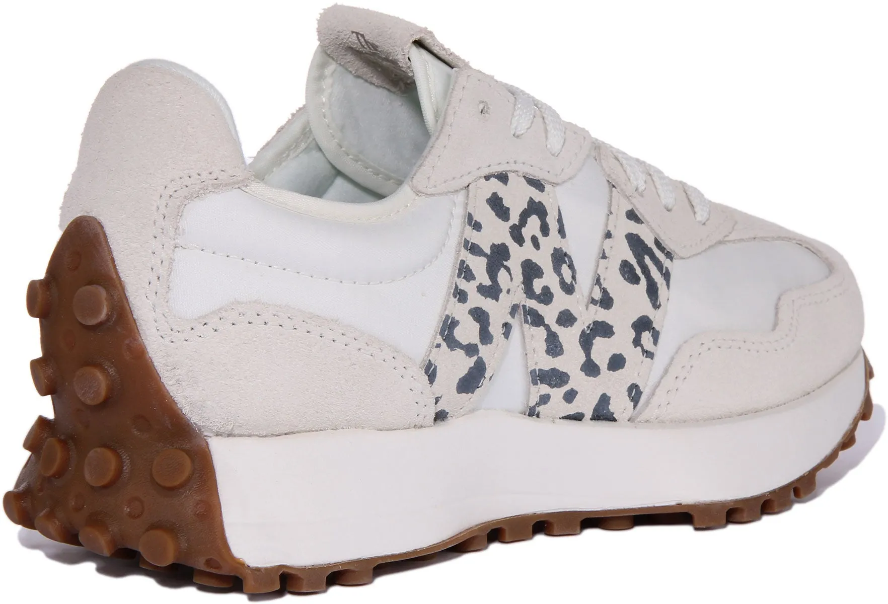 New Balance WS 327 PJ In White Leopard For Women Shoes New Balance