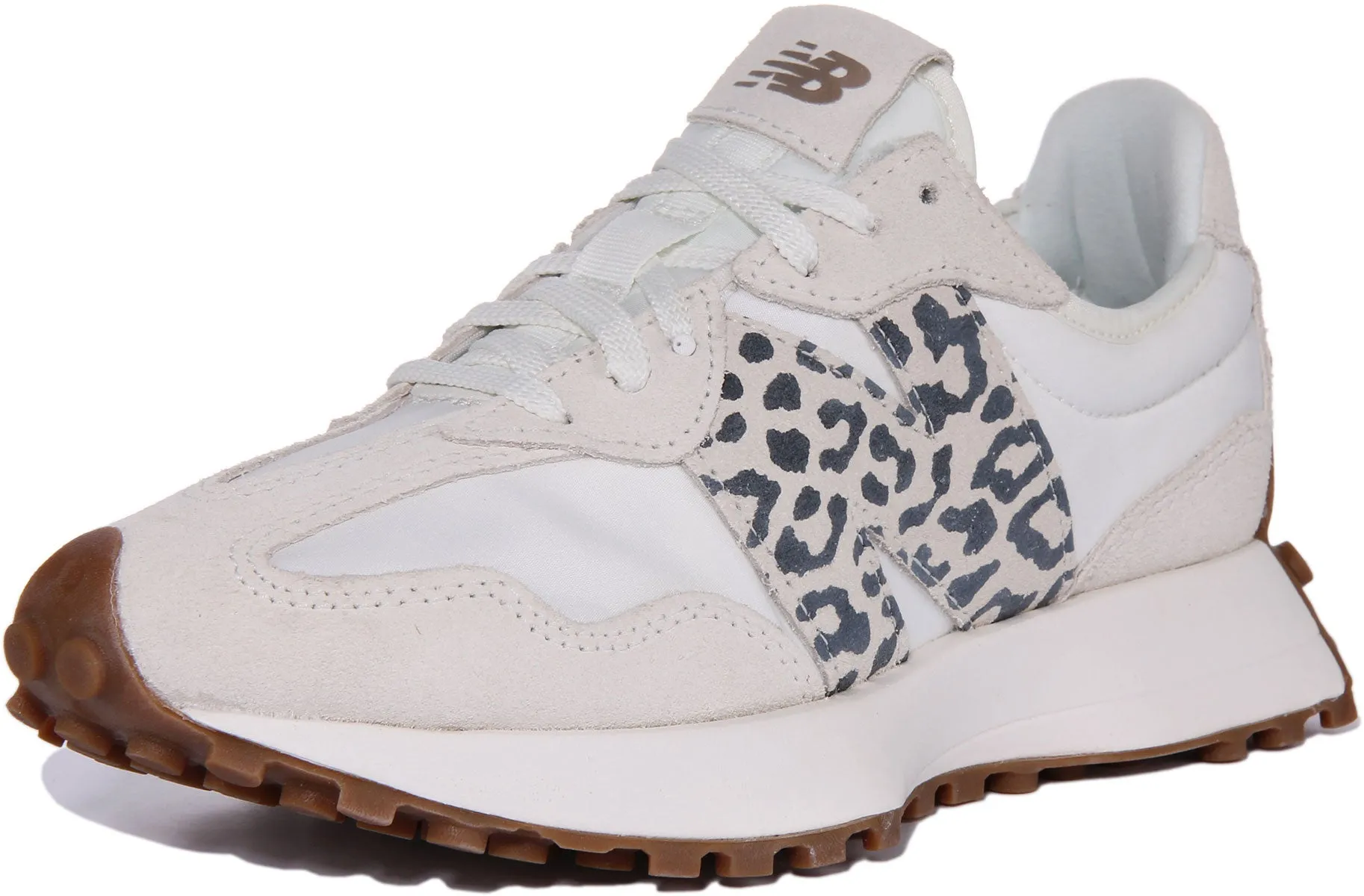 New Balance WS 327 PJ In White Leopard For Women Shoes New Balance