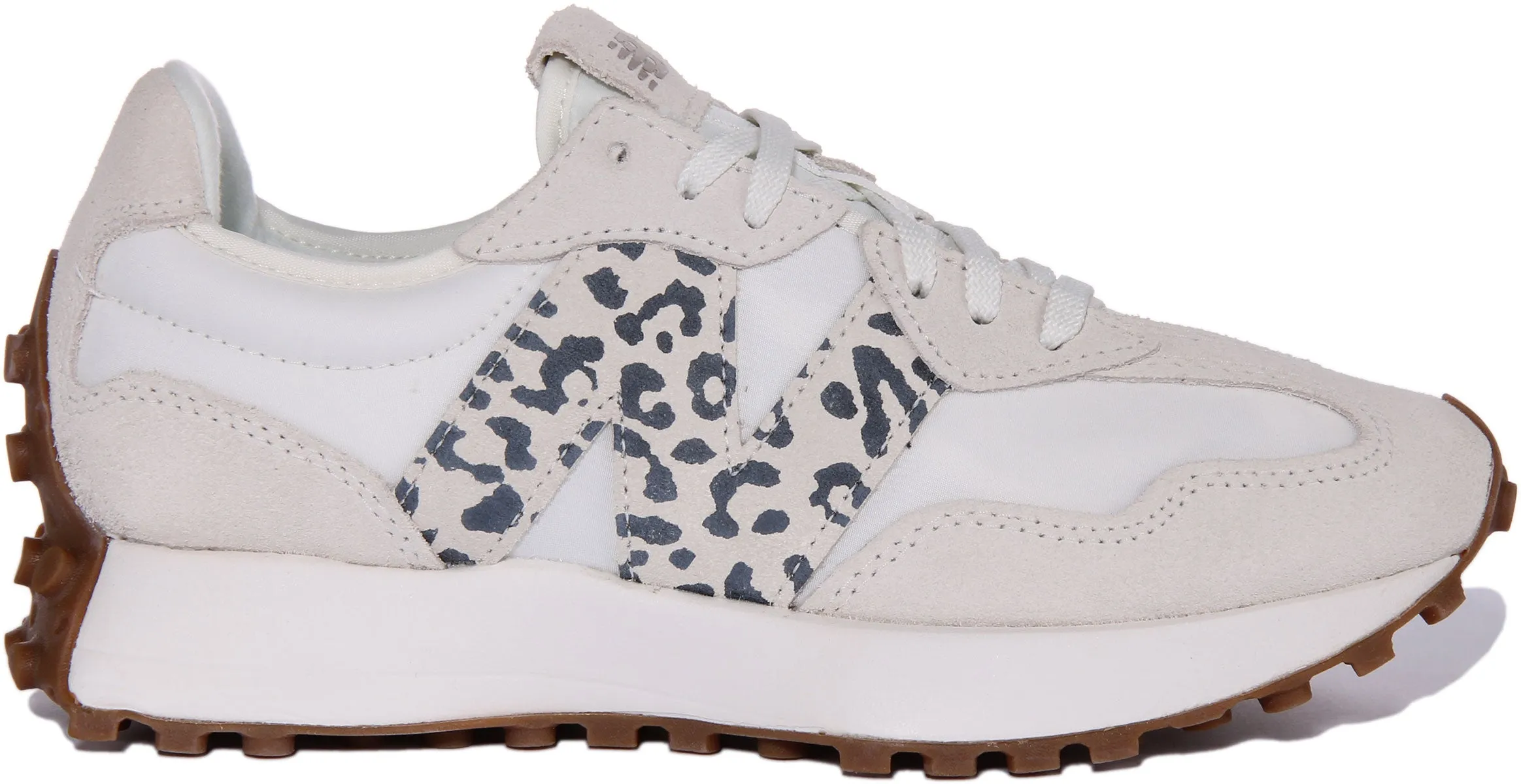 New Balance WS 327 PJ In White Leopard For Women Shoes New Balance