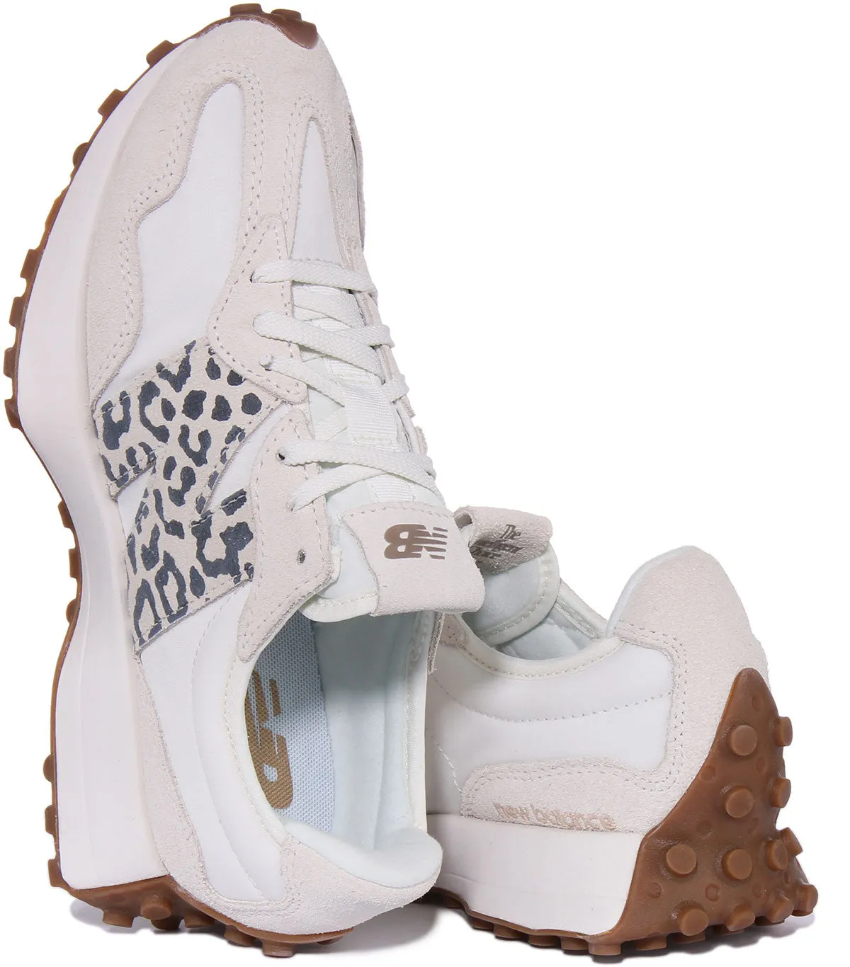 New Balance WS 327 PJ In White Leopard For Women Shoes New Balance