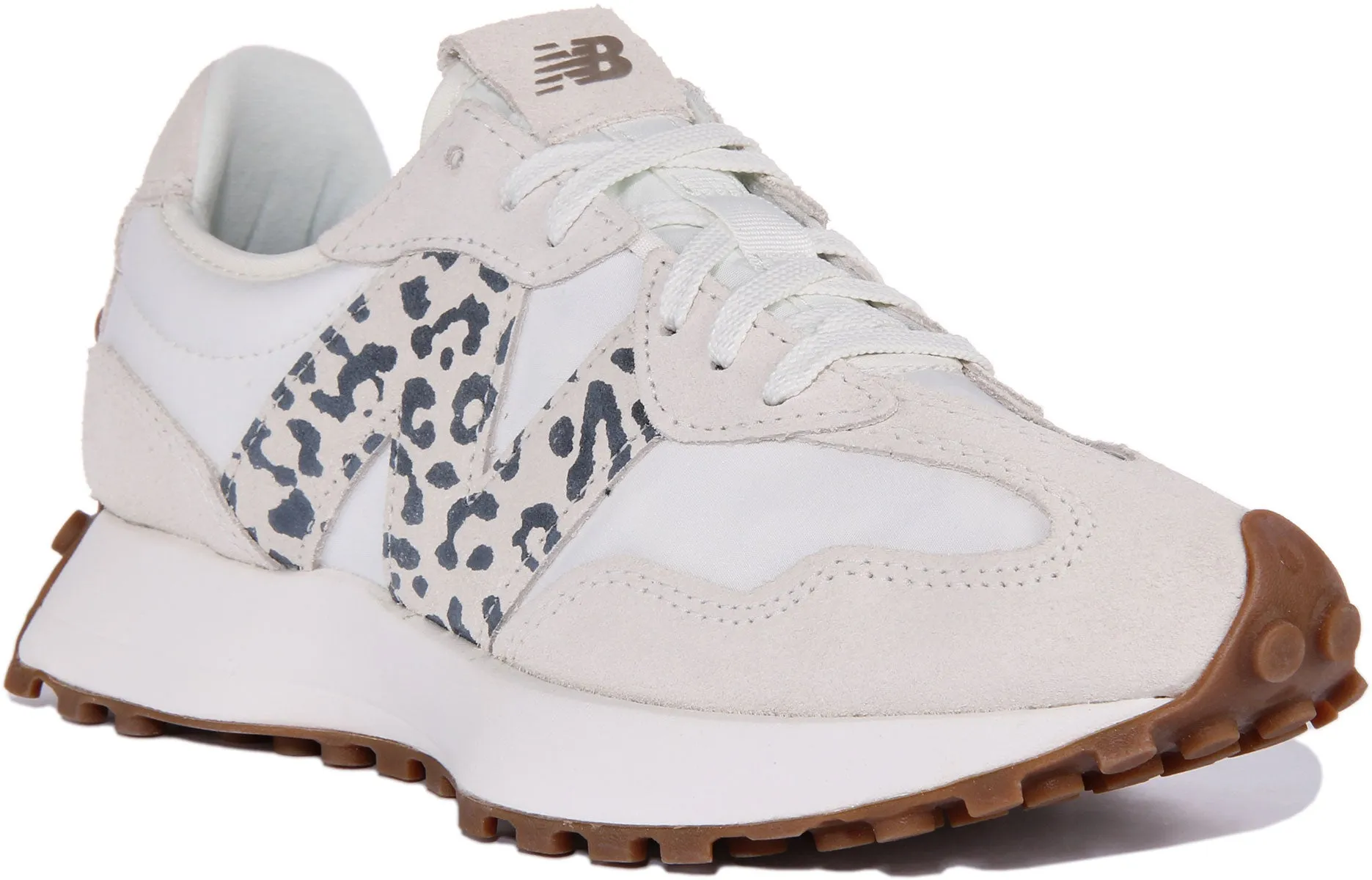 New Balance WS 327 PJ In White Leopard For Women Shoes New Balance