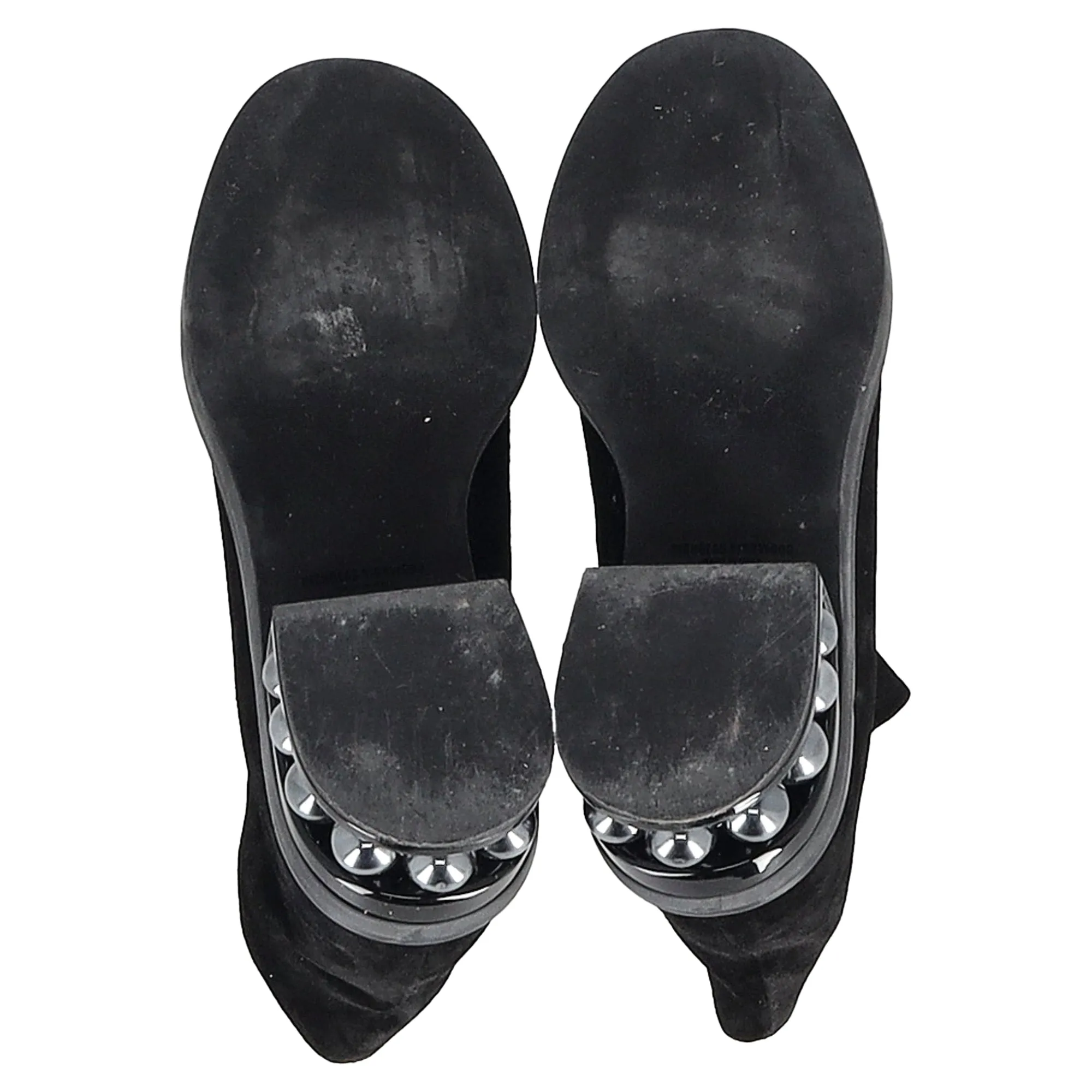 Nicholas Kirkwood Casati Pearl-Embellished Ankle Boots in Black Suede