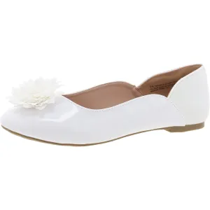 Norrah Womens Patent Glitter Ballet Flats