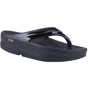 Oofos Oomega Thong - Black Shoes Oofos Women