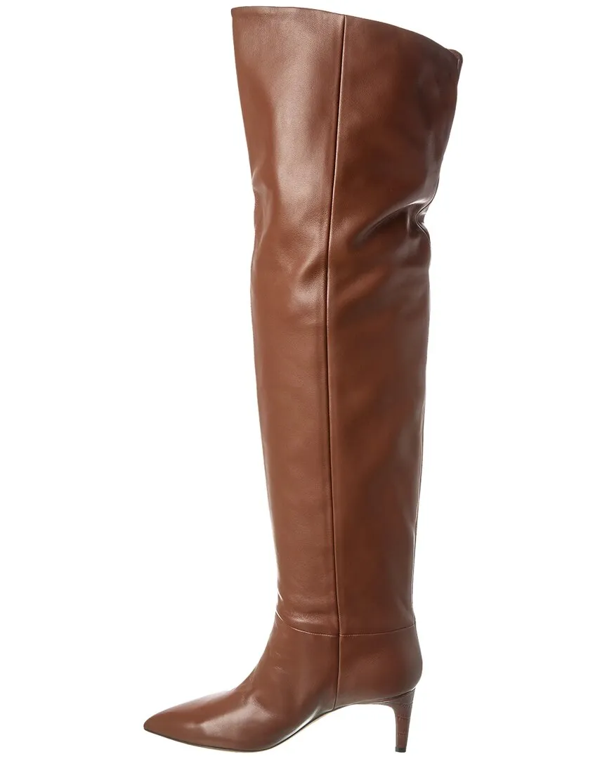 Paris Texas Stiletto Leather Over-The-Knee Boot