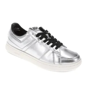 PONY Mens M-80 Low Metallic Genuine Leather Premium Lace Up Athletic Sneaker Shoe