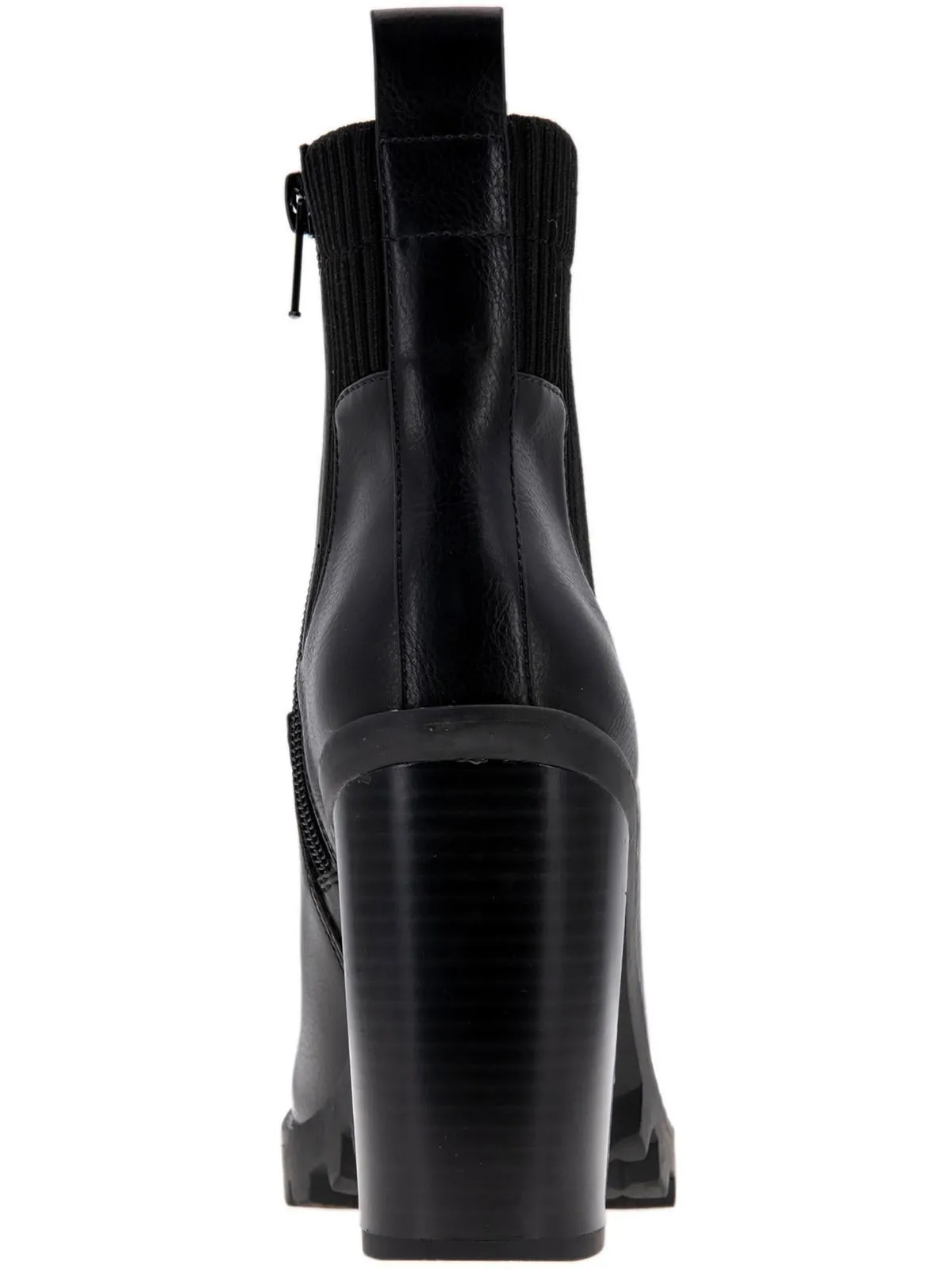 Prali Womens Faux Leather Lugged Sole Chelsea Boots