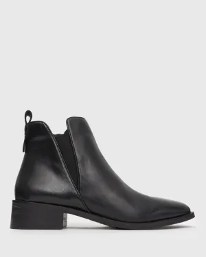 PRE-ORDER FAYE Leather Pointed Ankle Boots