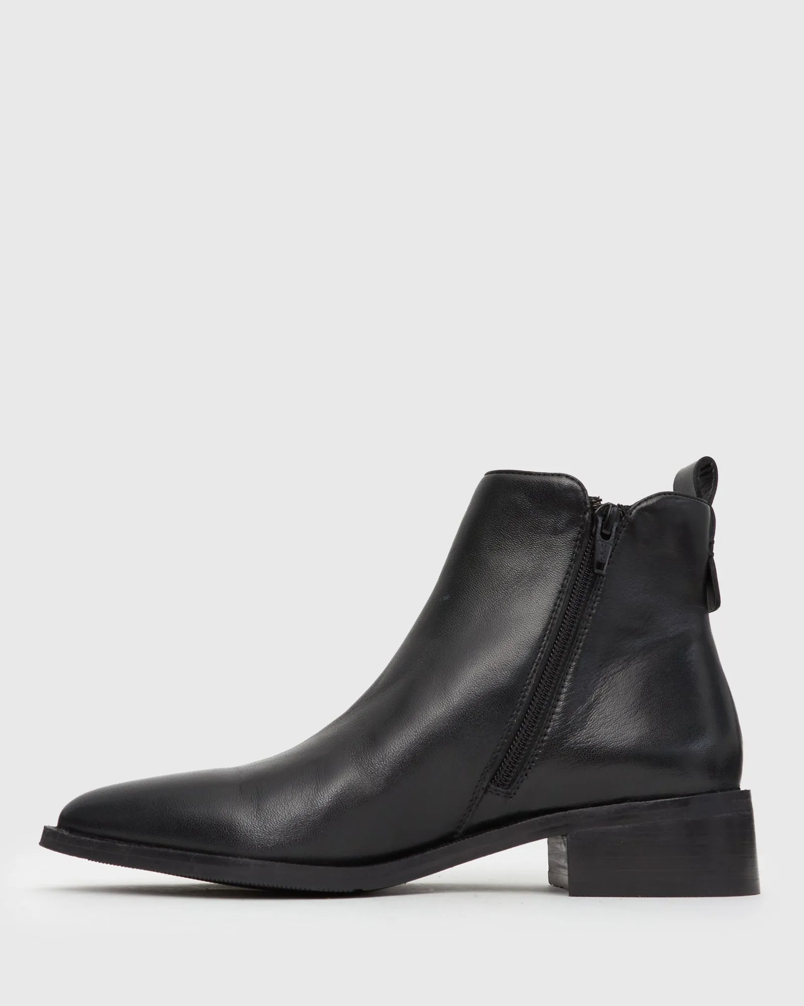 PRE-ORDER FAYE Leather Pointed Ankle Boots
