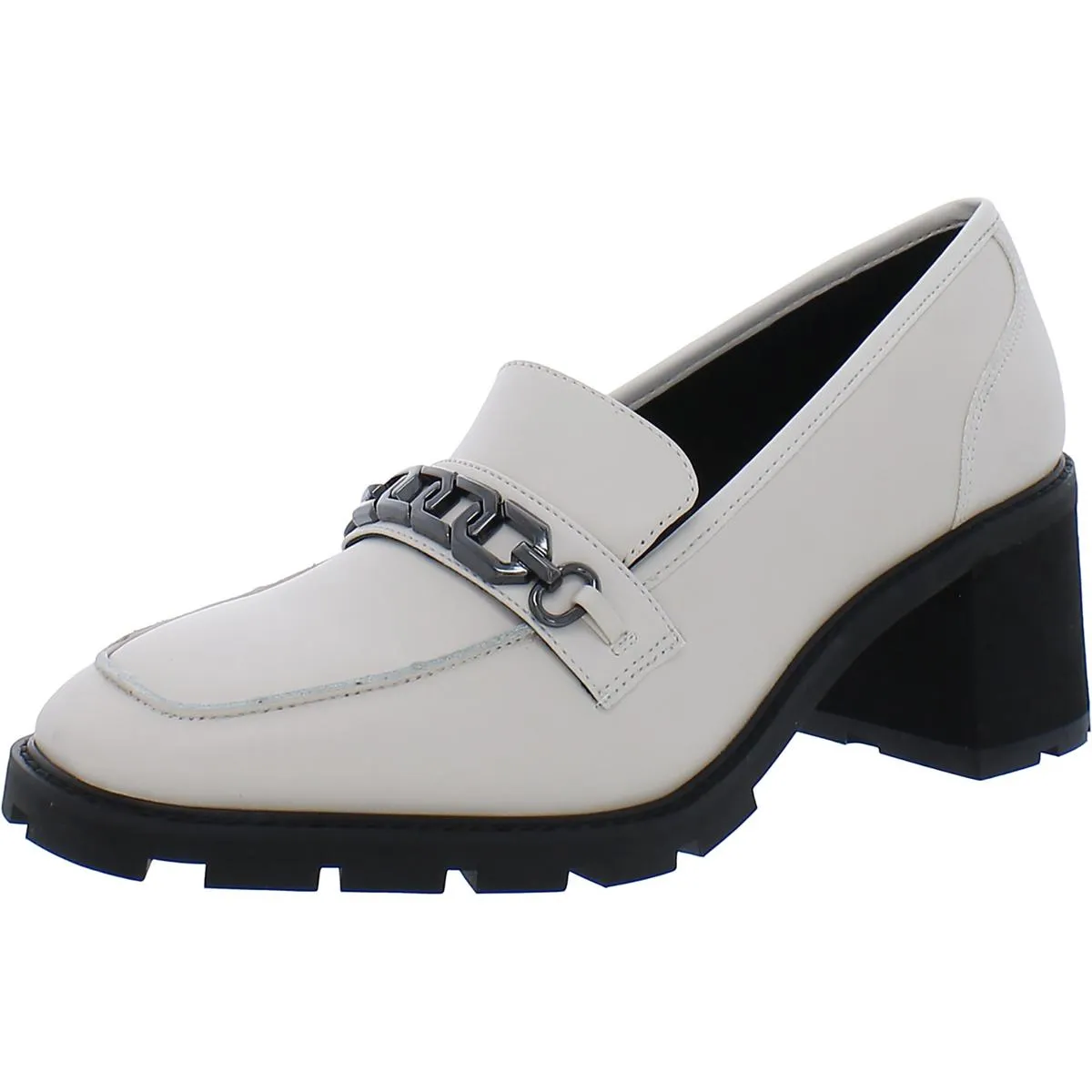 Primo Womens Leather Lugged Sole Loafers