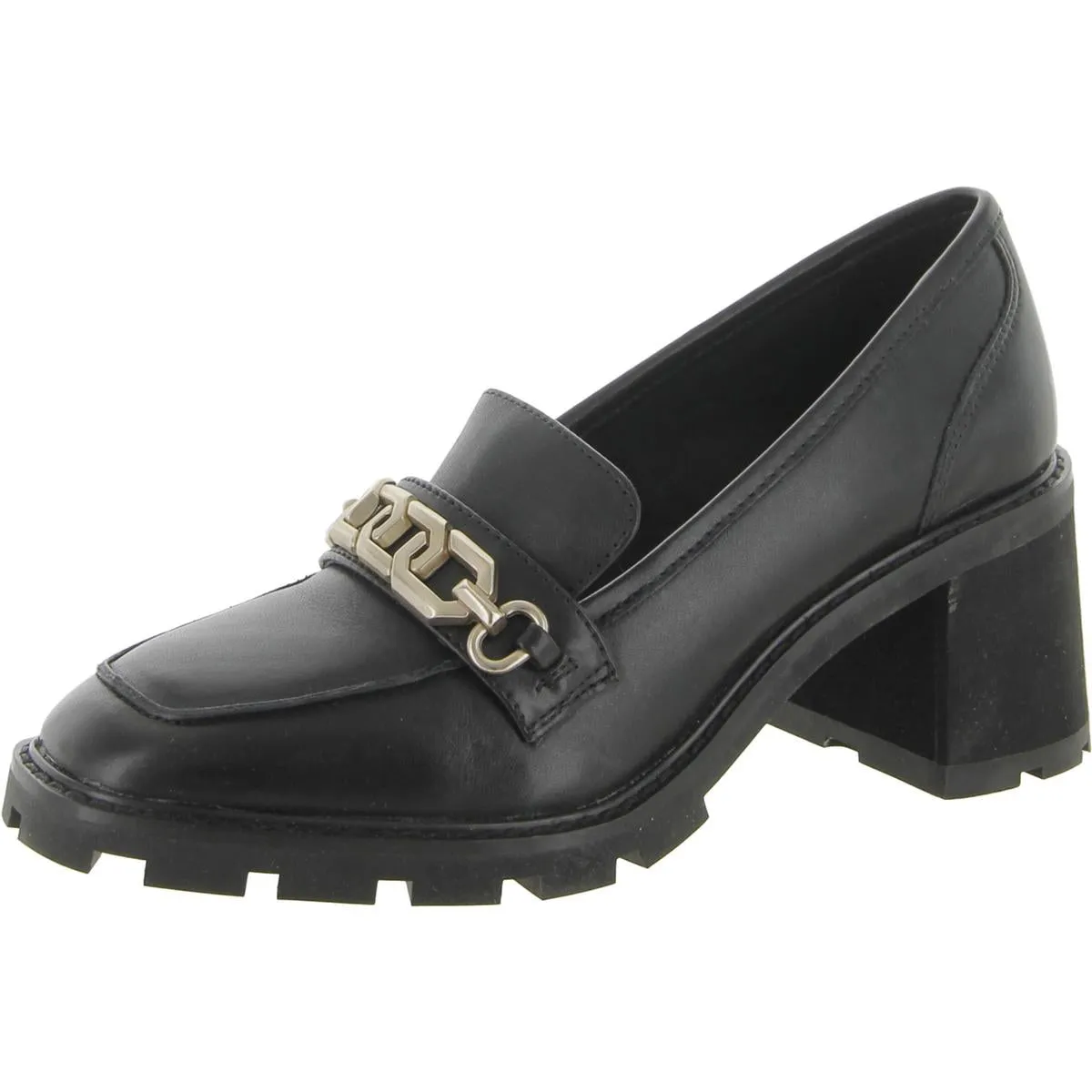 Primo Womens Leather Lugged Sole Loafers