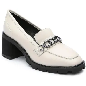 Primo Womens Leather Lugged Sole Loafers