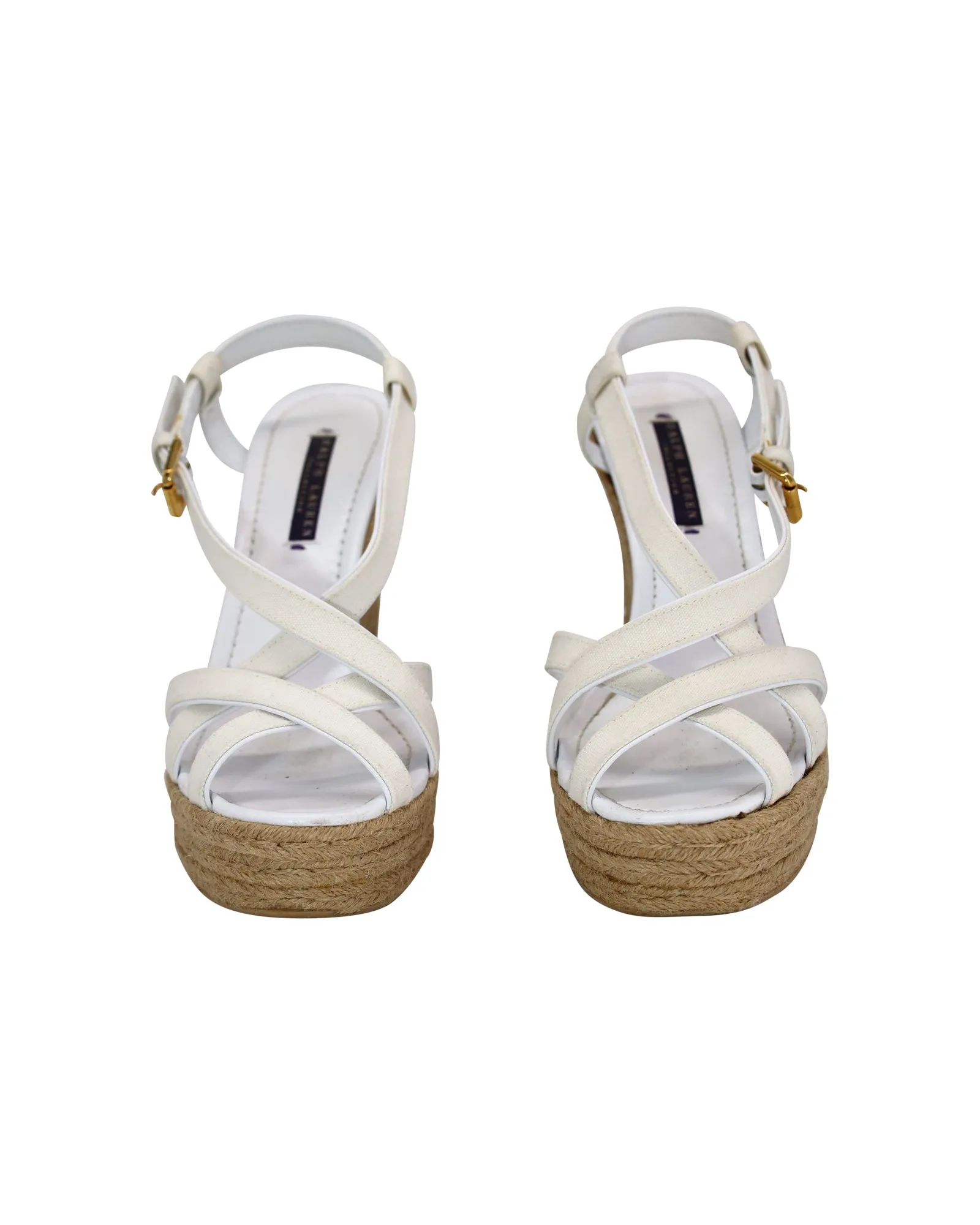 Ralph Lauren Espadrilles in White canvas