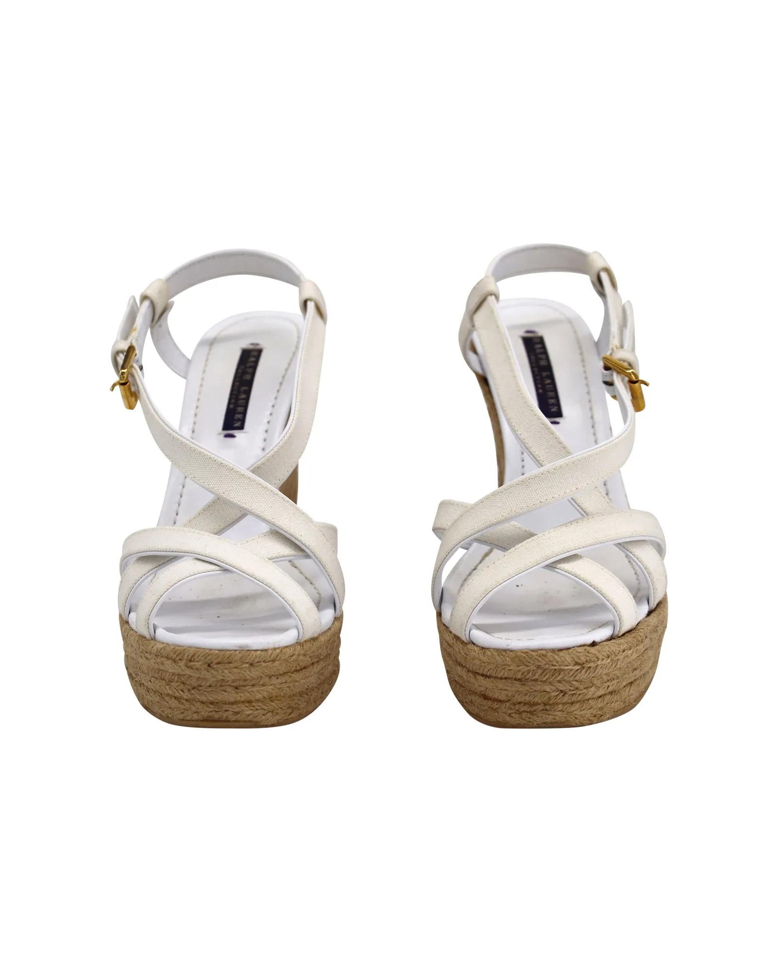 Ralph Lauren Espadrilles in White canvas