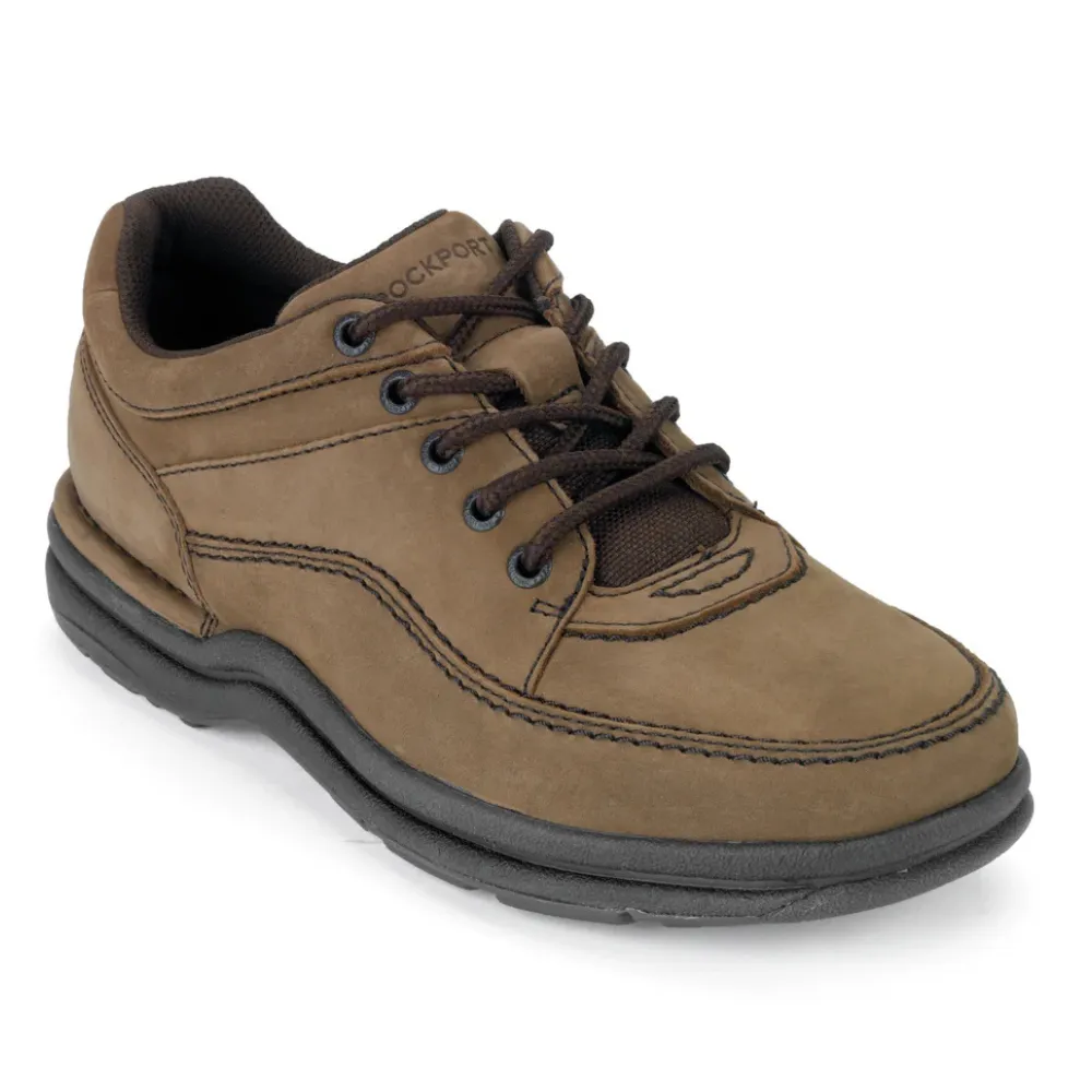 Rockport World Tour K71181 Boots Men's 12 Brown Leather Classic Lace Up EEE3543 (Brown,12)
