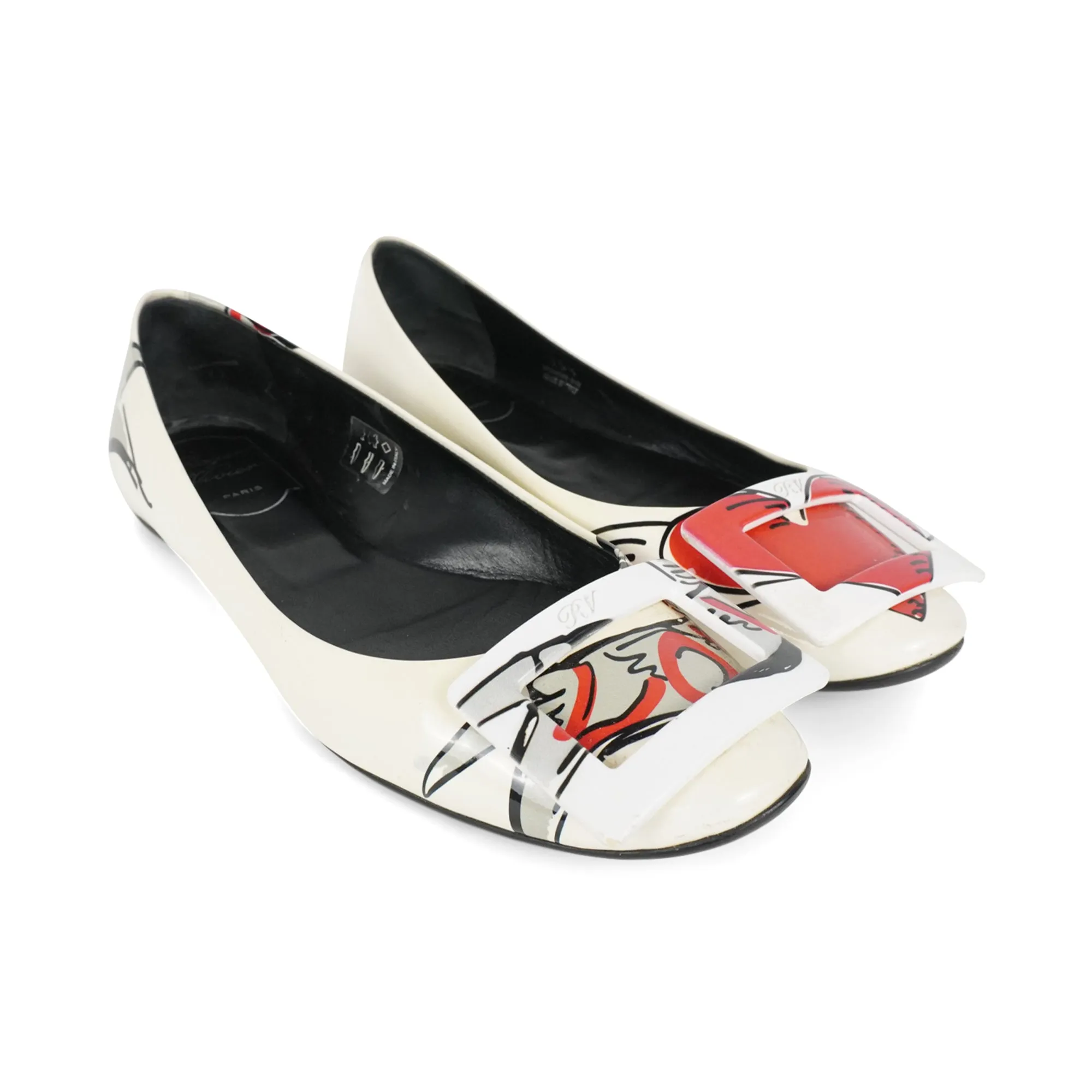 Roger Vivier 'Gommette Love Tattoo' Ballet Flats - Women's 35.5