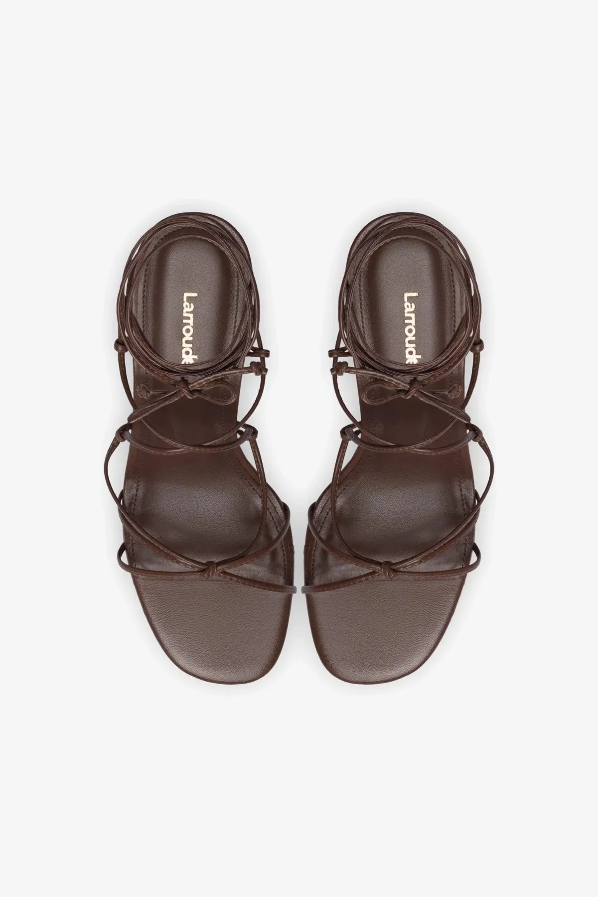 Rome Sandal In Brown Leather