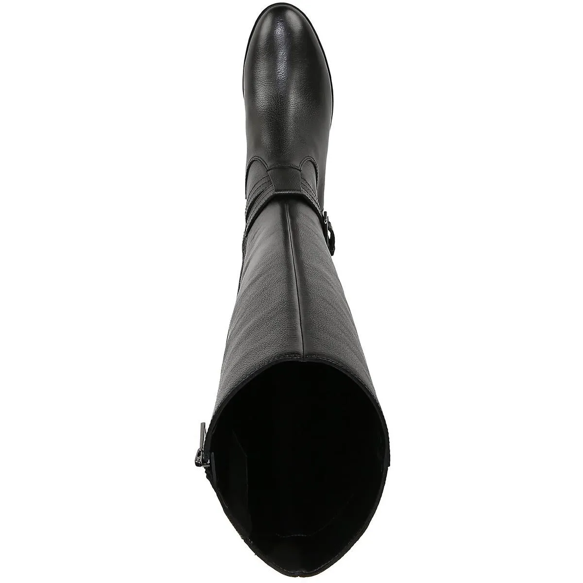 Rory Womens Leather Buckle Knee-High Boots