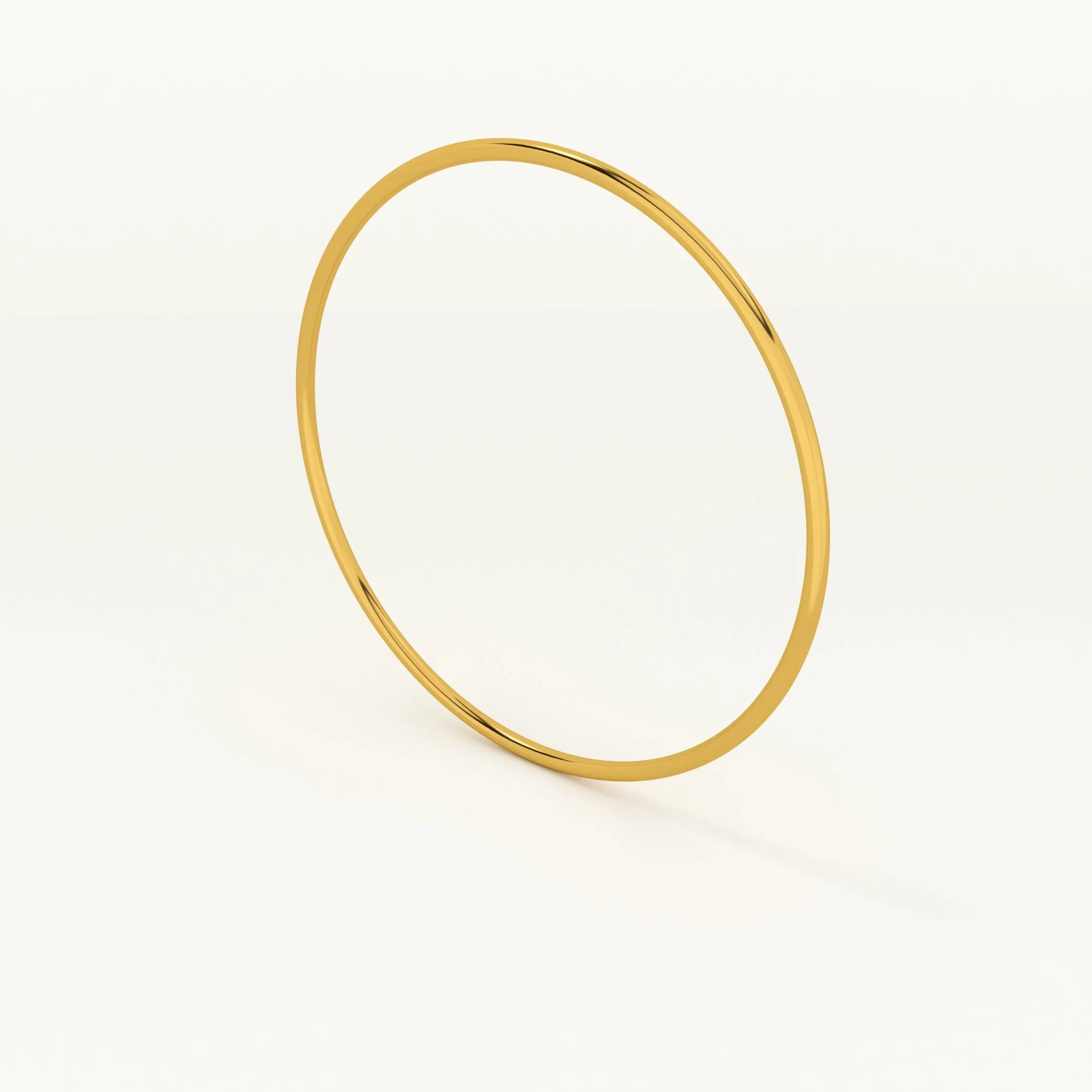 Round Wire Bangle Bracelet