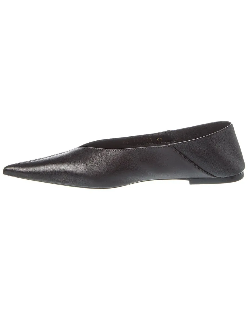 Saint Laurent Carolyn Leather Flat