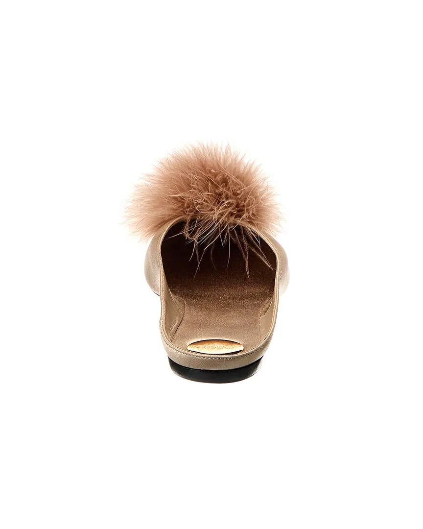 Saint Laurent Lido Satin Flat