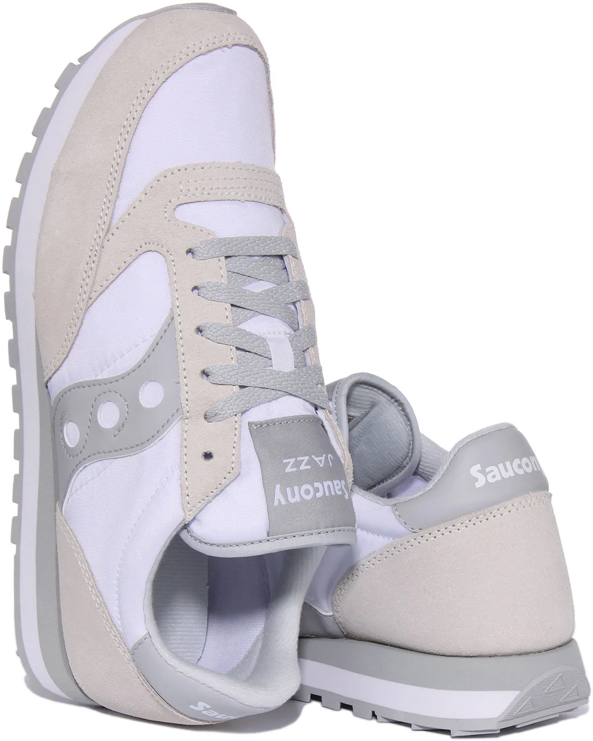 Saucony Jazz Original In White Grey For Men Shoes Saucony